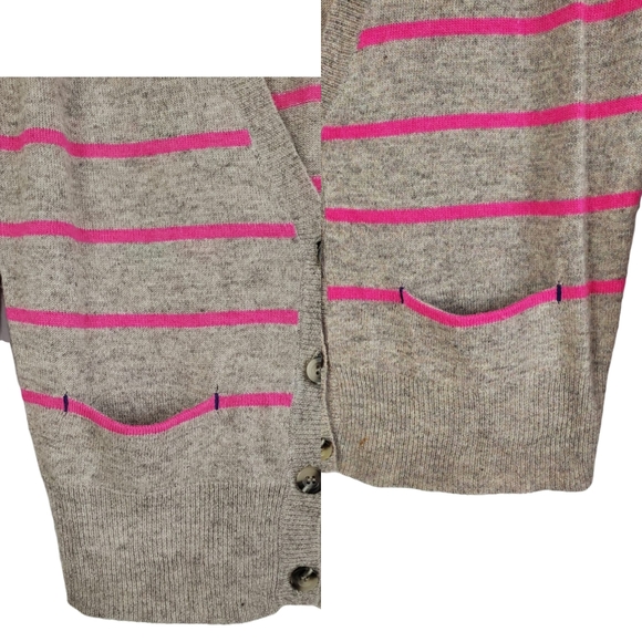 NWT American eagle outfitters wool rabbit hair striped longsleeve cardigan small - Picture 6 of 11